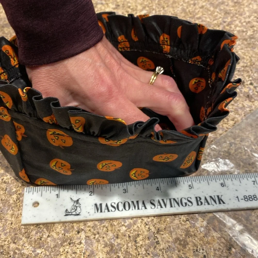 Longaberger pumpkin fabric